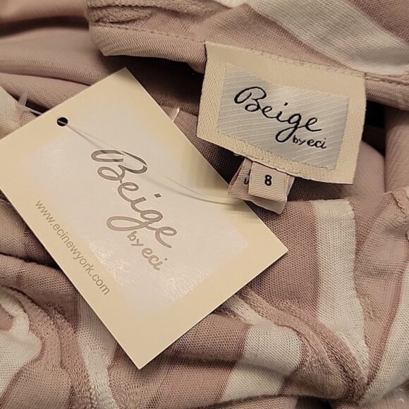 Beige by eci Dress, NWT. Size 8. Cream, White and Tan - Picture 5 of 6